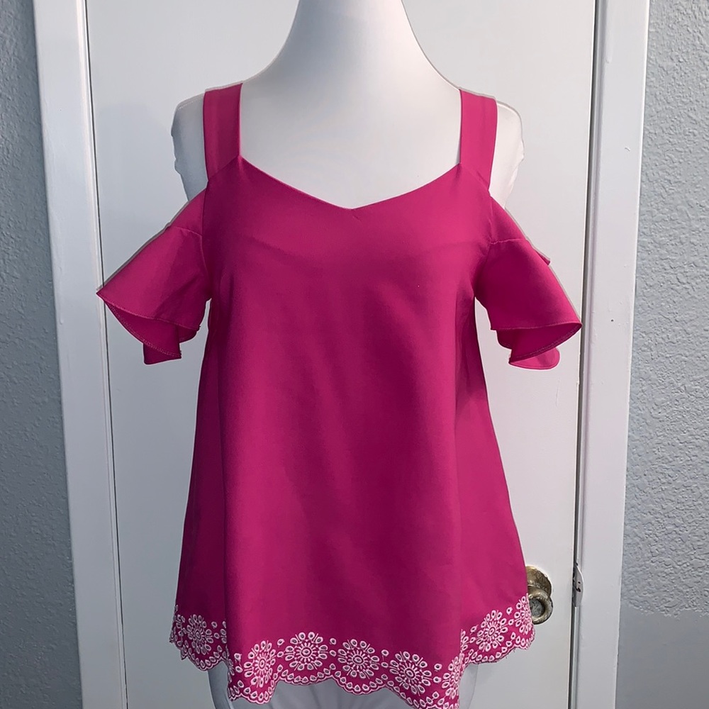 Blue Rain Off Shoulder Blouse